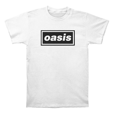Oasis Decca Logo Vit T-shirt