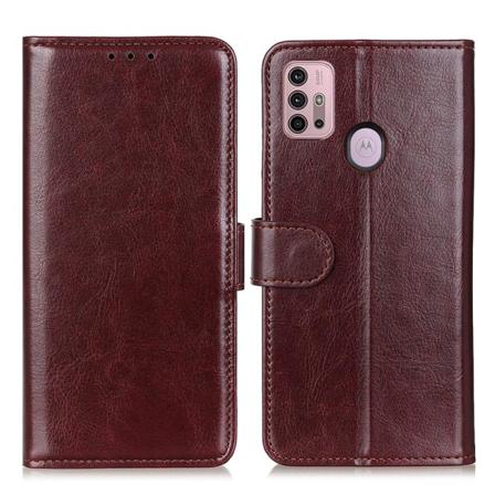 Motorola Moto G10/g20/g30 - Crazy Horse Plånboksfodral - Brun Brown Brun