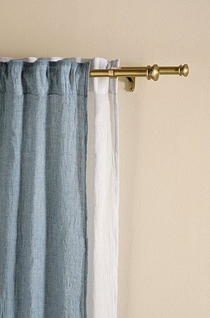 Jotex - Dobbelt Gardinstang 110-320 Cm Guld - COUPER - Køb Gardinstænger hos Jotex