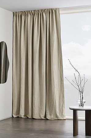 Jotex - Verduisteringsgordijn Linnen 1 Lengte Extra Breed Linnenbeige Linnenbeige - AURORA - Koop Linnen gordijnen bij Jotex