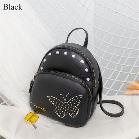 Skuldervesker Liten Ryggsekk SVART