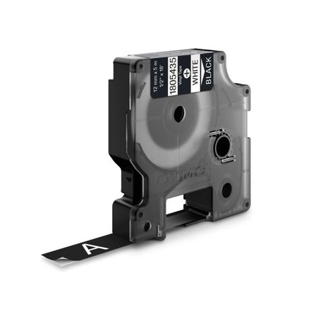 DYMO Rhino 12 mm Vinyl white on Black