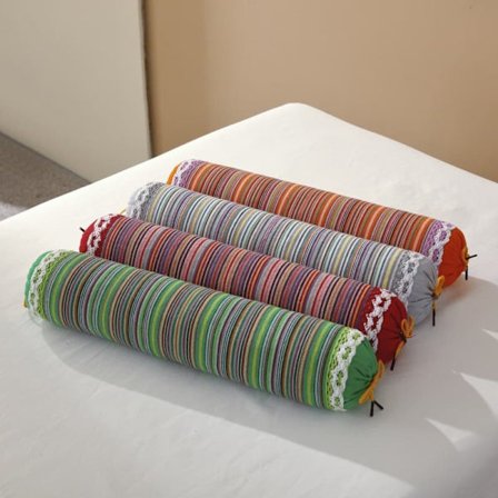 Bogvedepude Økologisk Cervikal Nakkepude med Pudebetræk til Søvnstøtte og Smertelindring