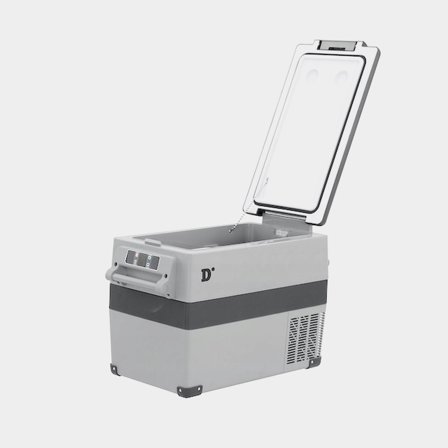 Kompressorilla varustettu kylmälaukku Diniwid S55, 12V / 24V / 230V, 52 litraa + liitäntäkaapelit