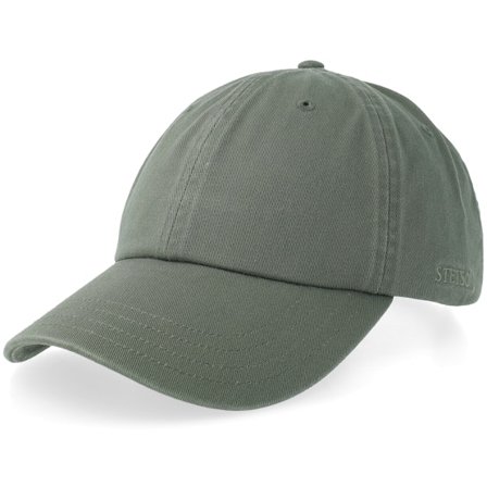 Stetson - Zelená unconstructed Kšiltovka - Baseball Cap Cotton Faded Olive Dad Cap @ Hatstore
