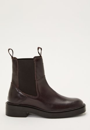 GANT - Fallwi Mid Boot - Dark Brown - Kläder - - Bubbleroom
