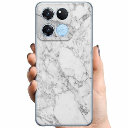 Oneplus Ace Racing Tpu Mobilskal Marmor Vit