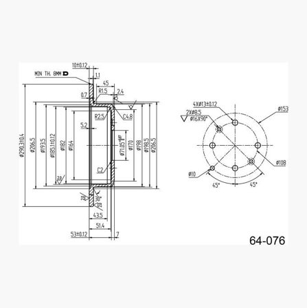 Bromsskiva - Biltema