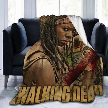 Danai Gurira filt Michonne Ultramjuk flanellfilt 3d- print Fluffig plyschfilt Sängdekoration Sängfilt till vardagsrummet Sovrumsdekoration- 80x60in 