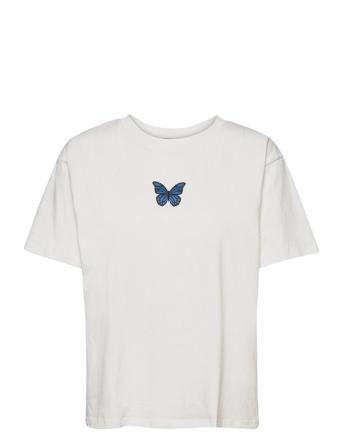 Organic T-Shirt Ss T-shirt Top Hvid Barbara Kristoffersen By Rosemunde