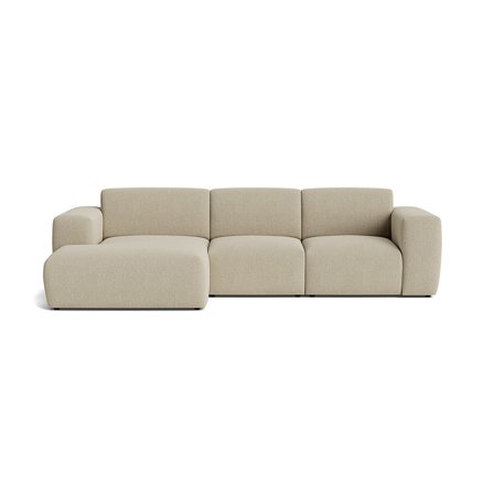 Aurelia chaiselong sofa, venstrevendt - Nordic Mørk Beige - 295x160x78 - Sofa, chaiselong