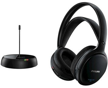 Philips SHC5200 - Black - Fyndvara - Trådlösa HiFi-hörlurar med självjusterande inre huvudband