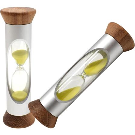 2 stk timeglass 3 minutter tre timeglass timer anti-fall børsting tenner barn for hjem kjøkken spill dekorasjon gaver