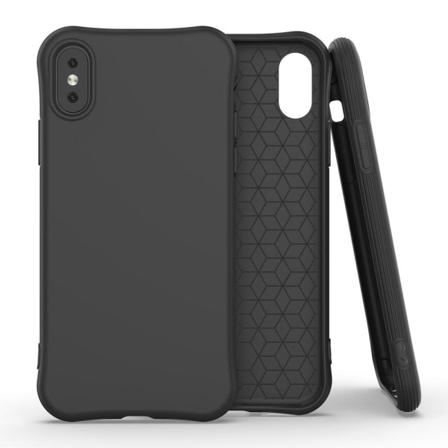 Iphone X/xs - Shockproof Matt Tpu Skal - Svart Black Svart