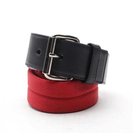 Prada Vintage, Pre-owned Cotton belts Rood, Heren, Maat:ONE Size