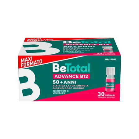 Be-Total Advance B12 Integratore 50+ Anni - 30 Flaconcini