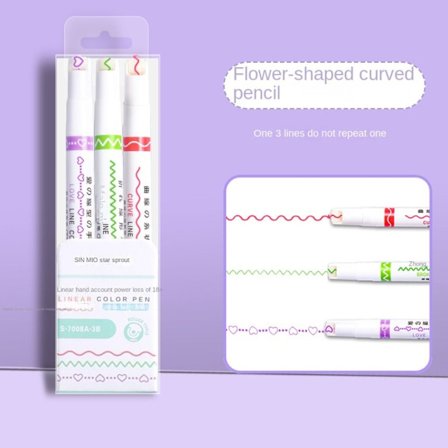 Curve Highlighter Pens Girl Drawing Marker Pen 2 2