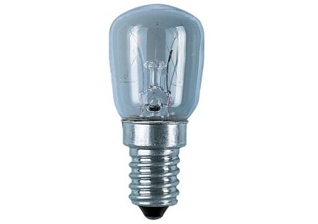 OSRAM Lyspære mini klar E14 25W 2stk