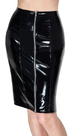 Vinyl Skirt Black - Vuxen.se - Sexig kjol