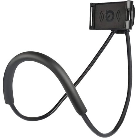 Puhelinpidike, joka roikkuu kaulassa, Juerly Lazy -matkapuhelinpidike sängyssä, joustava pöytäpuhelimen kiinnitysteline vapauttaa kätesi 3,5–6,3 