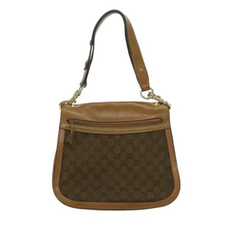 Gucci Vintage, Pre-owned Bag Bruin, Dames, Maat:ONE Size,leer