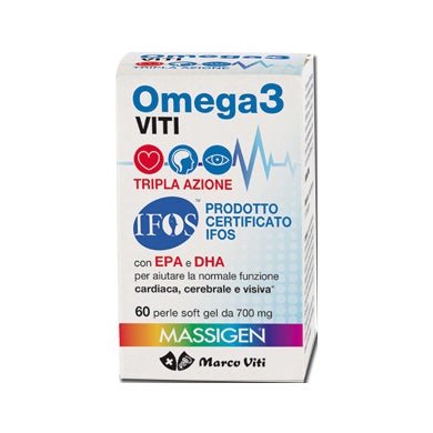 MarcoViti Massigen Omega 3 60 Perle Integratore Naturale