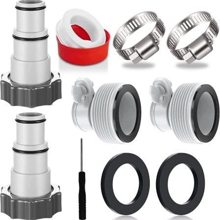 Ersättningsslangadapterkit för Intex Fit ARU gängad kopplingspump [gks]