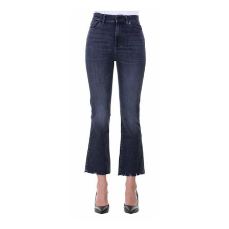 7 For All Mankind, Cropped Jeans Blauw, Dames, Maat:W30