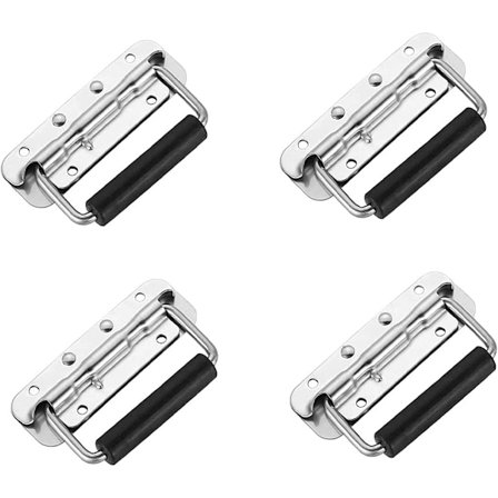 4-delt sammenklappeligt håndtag, håndtag i rustfrit stål til kasse, kassegreb