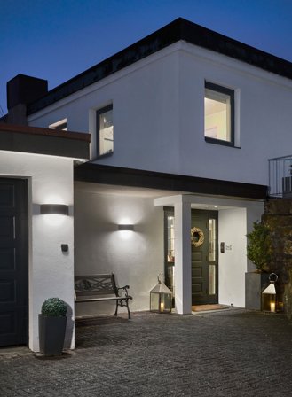 Vasa 128 utelampe 3000K - aluminium