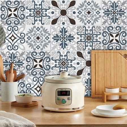 20 ark (15 x 15 cm) Mandala väggdekaler - PVC - Vattentät (stil 11)