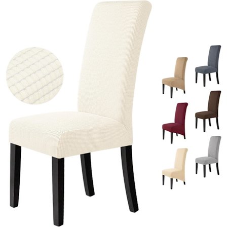 Stoltrekk Sett med 6 Stretch Stoltrekk Stoltrekk for Spisestuestoler Lettstelte og Holdbare Jacquard Stoltrekk-FX-