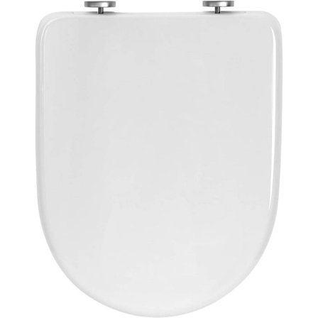 Rootz Soft Close toiletsæde - D/U-form - Quick Release - Antibakteriel plastik - Hængsler i rustfrit stål - 360° rotation - 448x366 mm