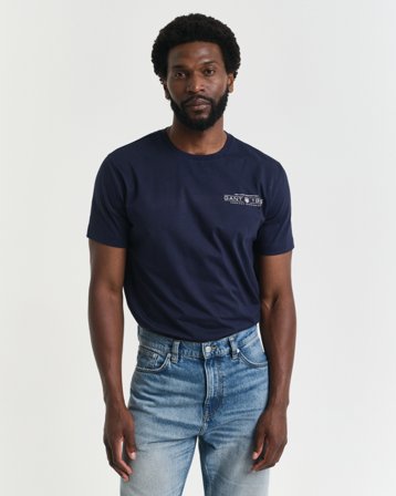 GANT Herren Graphic T-Shirt mit Print (XL)