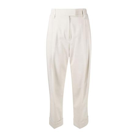 Brunello Cucinelli, Trousers Biały, Kobieta, Rozmiar: XS