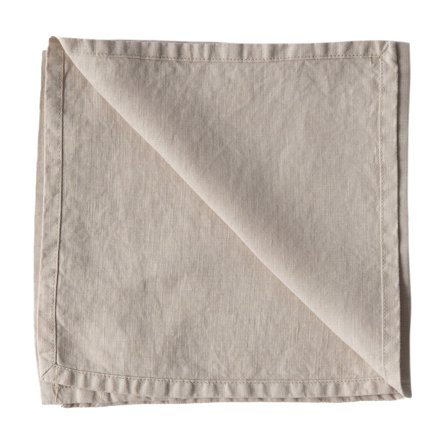 Tell me more Servett 45x45 cm, warm grey | Dukning & Servering > Servetter > Servett | Bagaren och Kocken