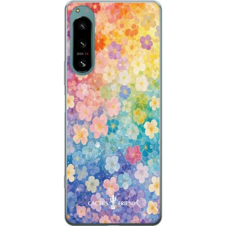 Yhteensopiva Puhelinkuori Sony Sony Xperia 5 IV Cactus and Friends – RainbowBloom