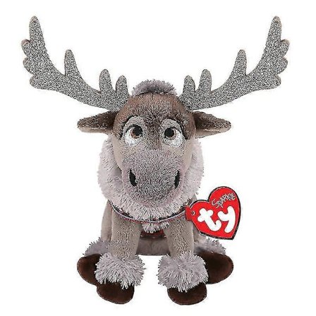 Ty Beanie Sven Grå Reinsdyr Film Søt Plysj Kosedyr Leker Bursdag Julegaver Til Barn Jenter Gutter 15cm