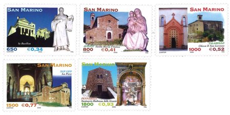 San Marino - Religiøs kunst - Postfrisk sæt 4v
