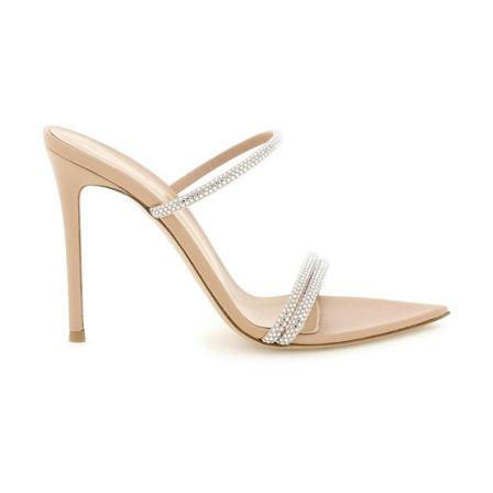 Gianvito Rossi Mules beige, Dam Högklackat, Dam, Storlek: 36 EU