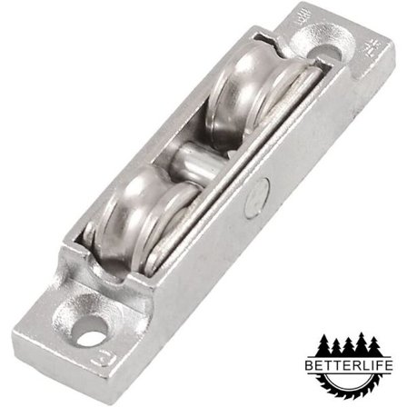 12 mm metall axlar för skjutbara fönsterrullar dubbelhjul