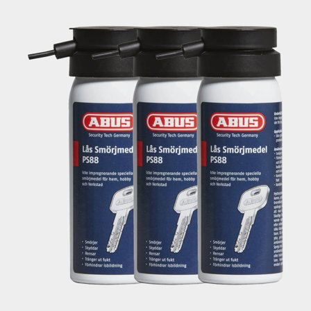 Låsspray / låseolie ABUS PS 88, 50 ml, 3-pack