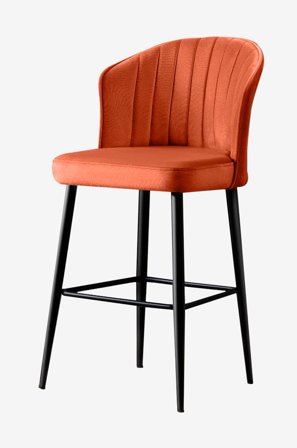 Hanah Home - Sæt med barstole (2 stk.) - Buri - Rød - Barstole & -taburetter - Fra Homeroom