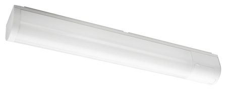 SG Prelude Baderomsarmatur Hvit m/kontakt 2700K 16W LED