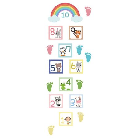 Hopscotch Game Floor Stickers 3 3