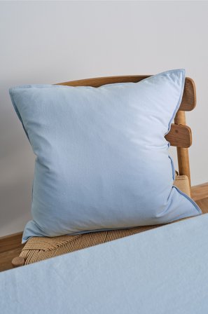 Jotex - Putetrekk i Linmiks 50x50 Cm Blå - LINUS - Kjøp Pynteputer & trekk hos Jotex