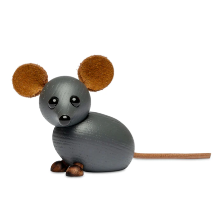 SPRING COPENHAGEN Trefigur Husmus Grå H4,5cm