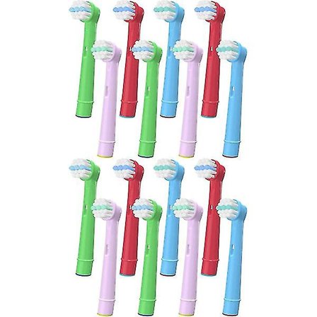 16 st barns tandborsthuvuden kompatibla med Oral B, elektriska tandborsthuvuden för barn kompatibla