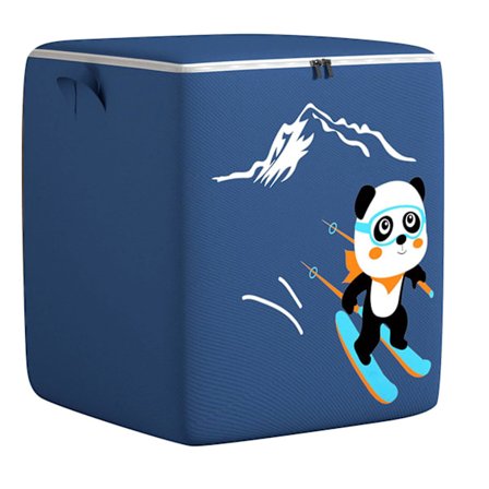 Ekstra Stor Opbevaringspose til Tøj og Dyner Garderobe Sorteringsboks Bærbar Opbevaringspose Lynlås Kop Opbevaringspose Opbevaringskister & Pose