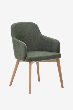 Kave Home - Ruokailutuoli - nelida 2-pack - Vihreä - Tuolit - - Homeroom